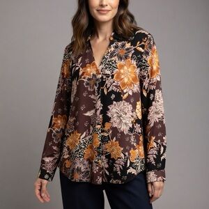 Maurices Floral Print Top Sz XL